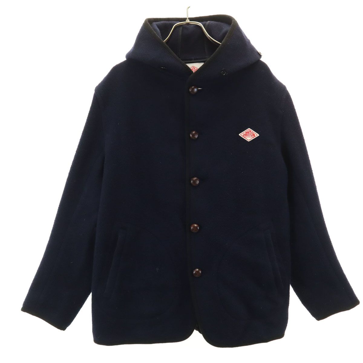 Danton ダントン 日本製 ウールモッサ ジャケット 40 ネイビー くるみ