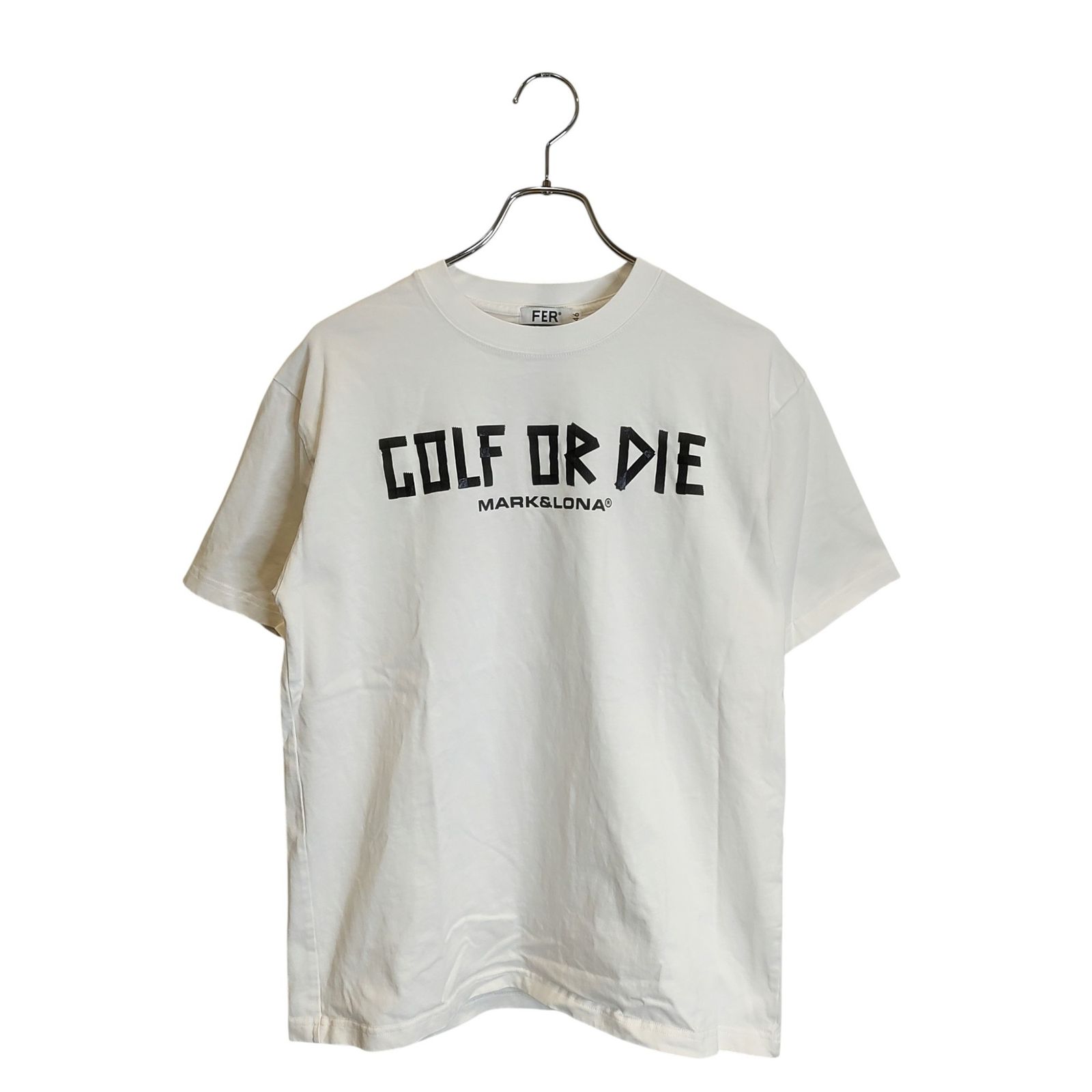 MARK-LONA マークアンドロナ ゴルフ 25 SS Golf or Surf Relaxed Tee 半袖 Tシャツ MFM-5 A-AA 04 46 ホワイト メンズ