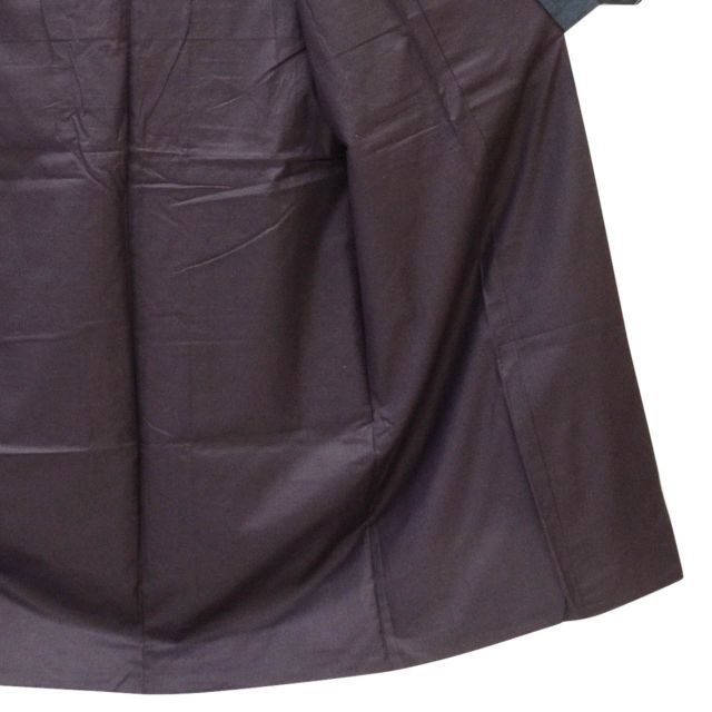  リサイクル着物 羽織 セット アンサンブル 男性 玉糸紬 正絹 裄67 5 cm 身丈138 M 紺色系 長襦袢 角帯 羽織紐付き 証紙あり メンズ uu 2261 b 着物セット 着物 浴衣