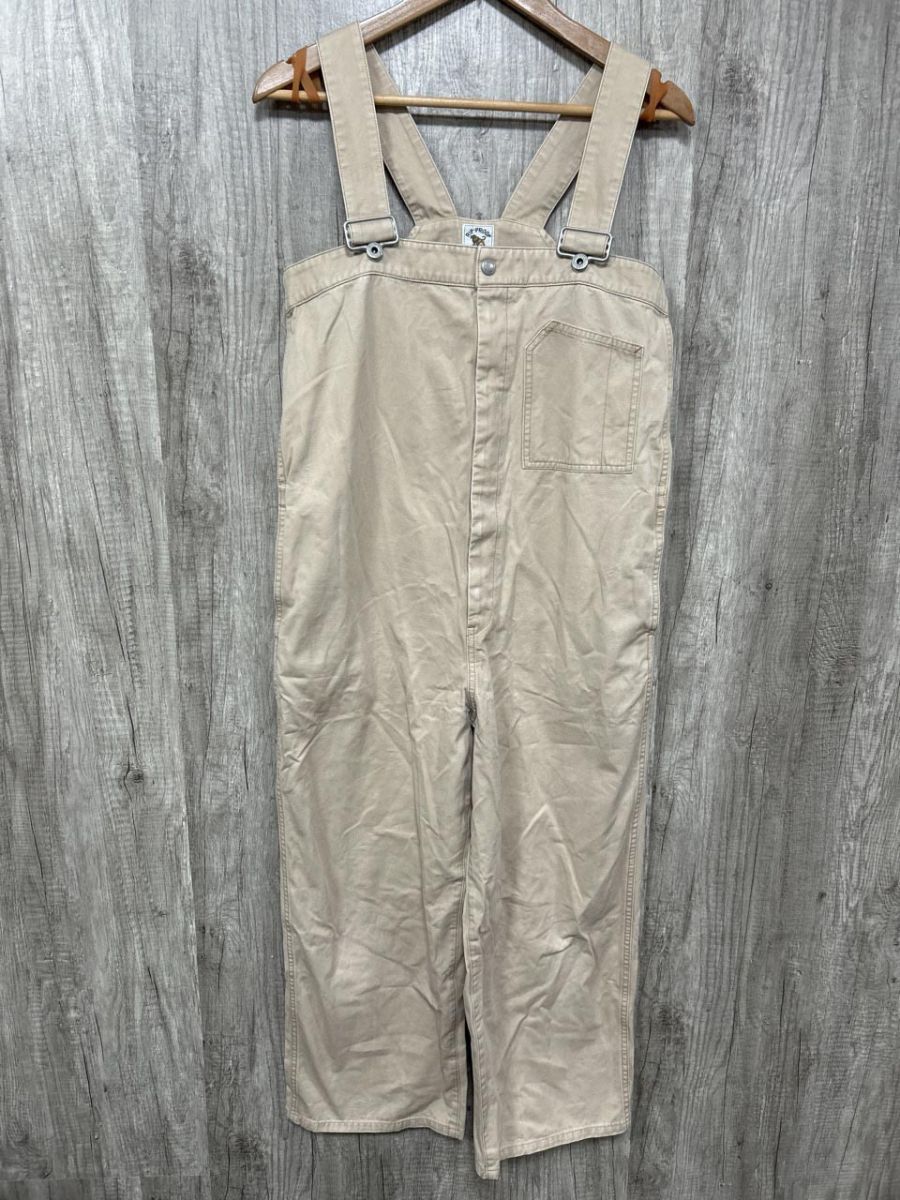 RIP PROOF ハイウエストデニムサロペット サロペット オーバーオール sizeF ベージュ レディース