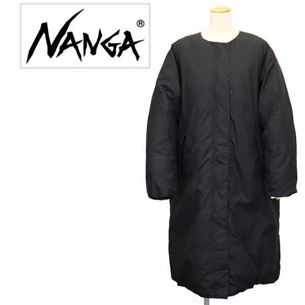 NANGA ナンガ ウィメンズ ND 2442-1 C 600 NO COLLAR DOWN COAT ノー レディースダウンコート BLACK N 058 WL