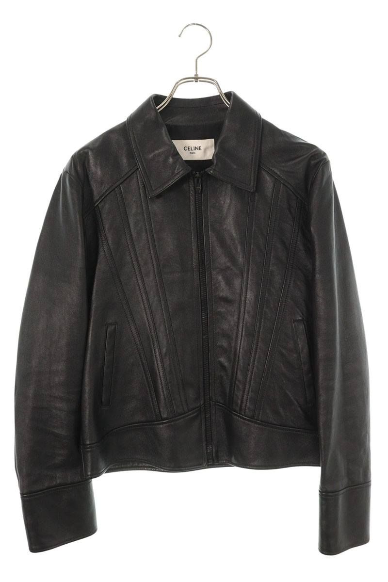 セリーヌ 2EG27269L ジップアップレザージャケット メンズ 48 - メルカリ