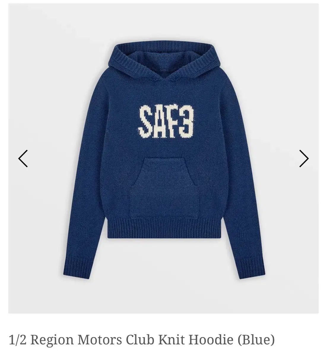 1 2 Region Motors Club ニットフーディー ブルー