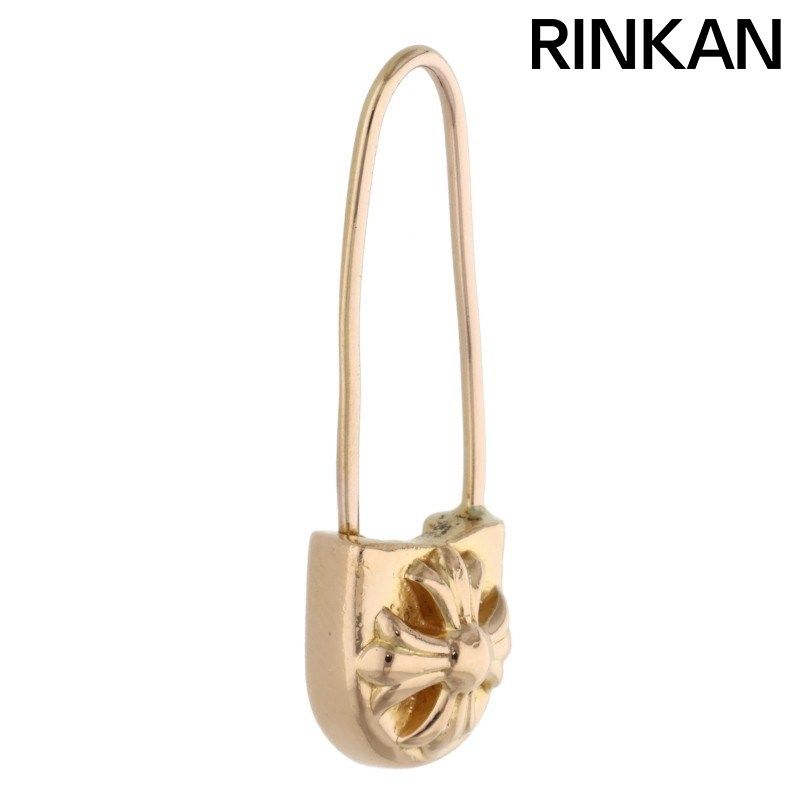 クロムハーツ 22 K ER SAFETY PIN セーフティピン イエローゴールドピアス メンズ