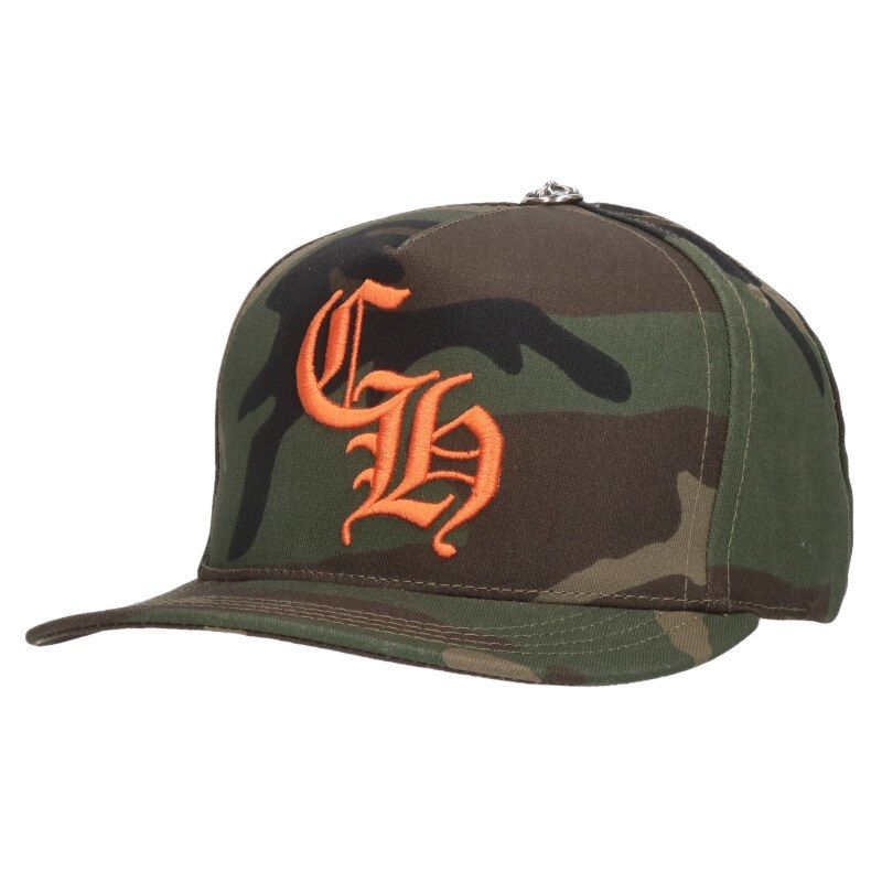 クロムハーツ CH HAT CH刺繍迷彩ベースボール帽子 メンズ ONE SIZE