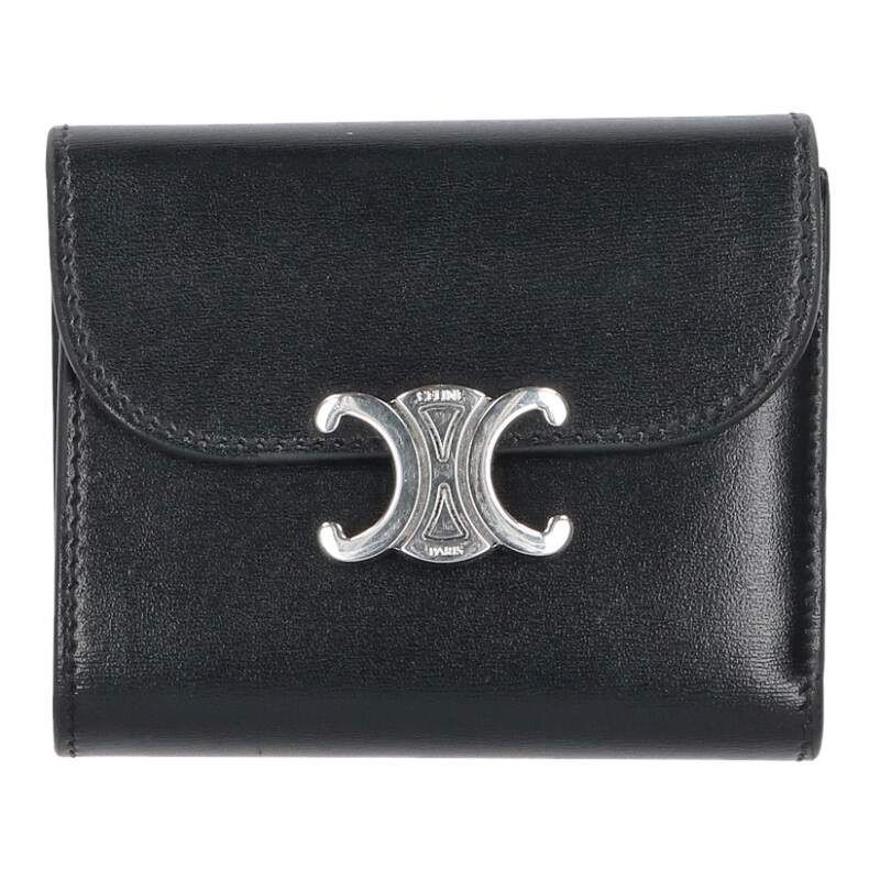 セリーヌ トリオンフスモールフラップウォレット財布 メンズ