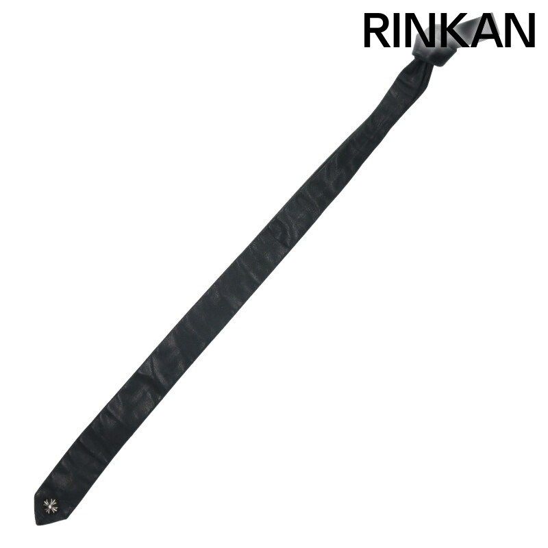 クロムハーツ TIE NEK SKNNY LTHR レザーネクタイ CHプラスモチーフネクタイ メンズ