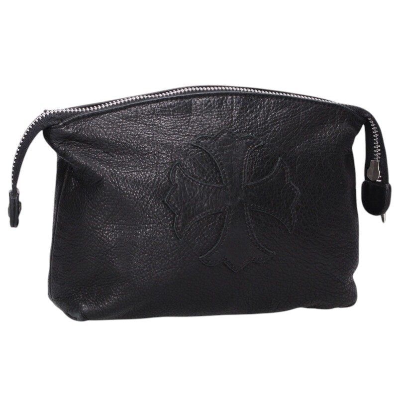 クロムハーツ CHプラスパッチレザーポーチ メンズ