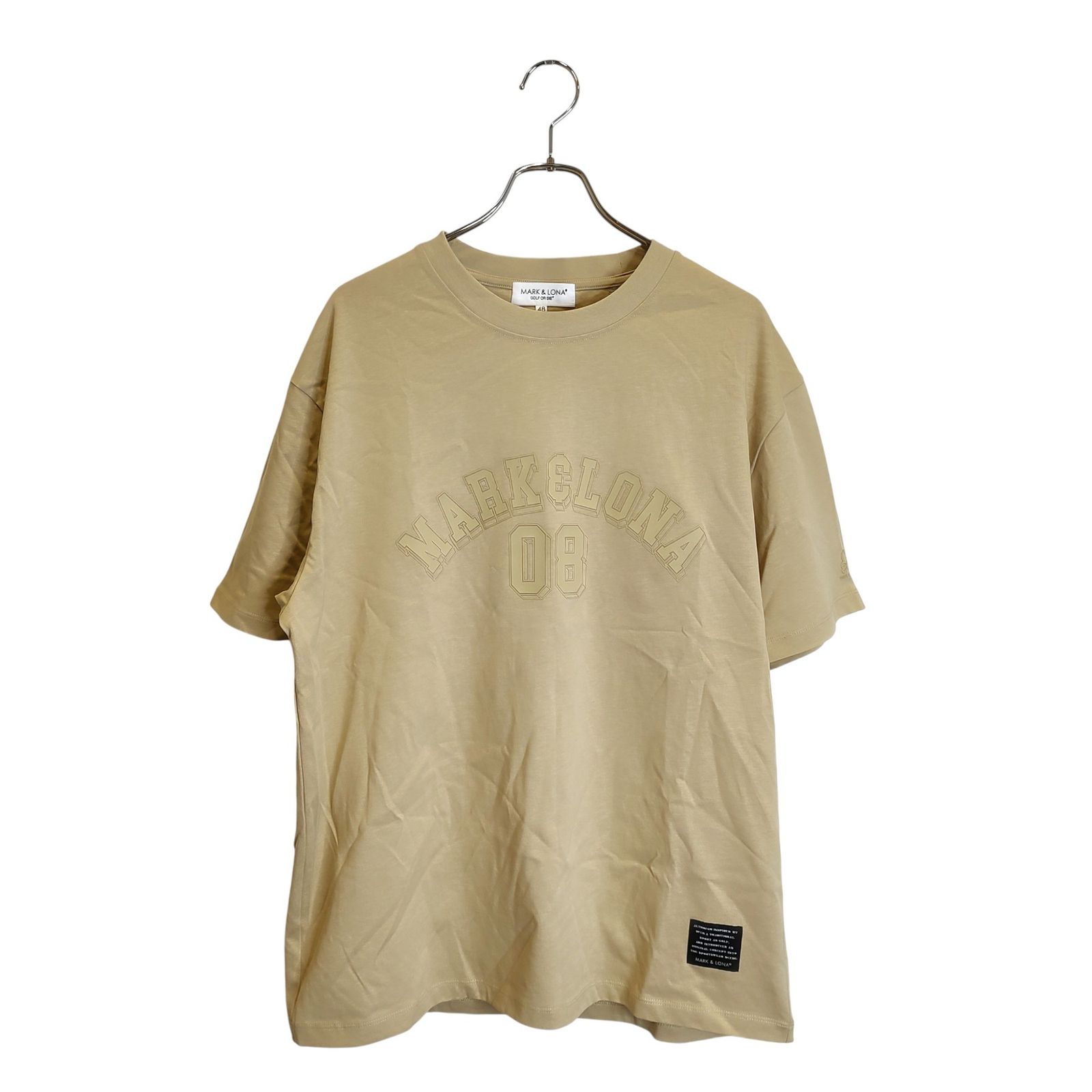 MARK LONA マークアンドロナ ゴルフ 25 AW GENERAL Essential 08 Lounge Tee 半袖 Tシャツ MLM 5 C AA 06 48 ベージュ メンズ