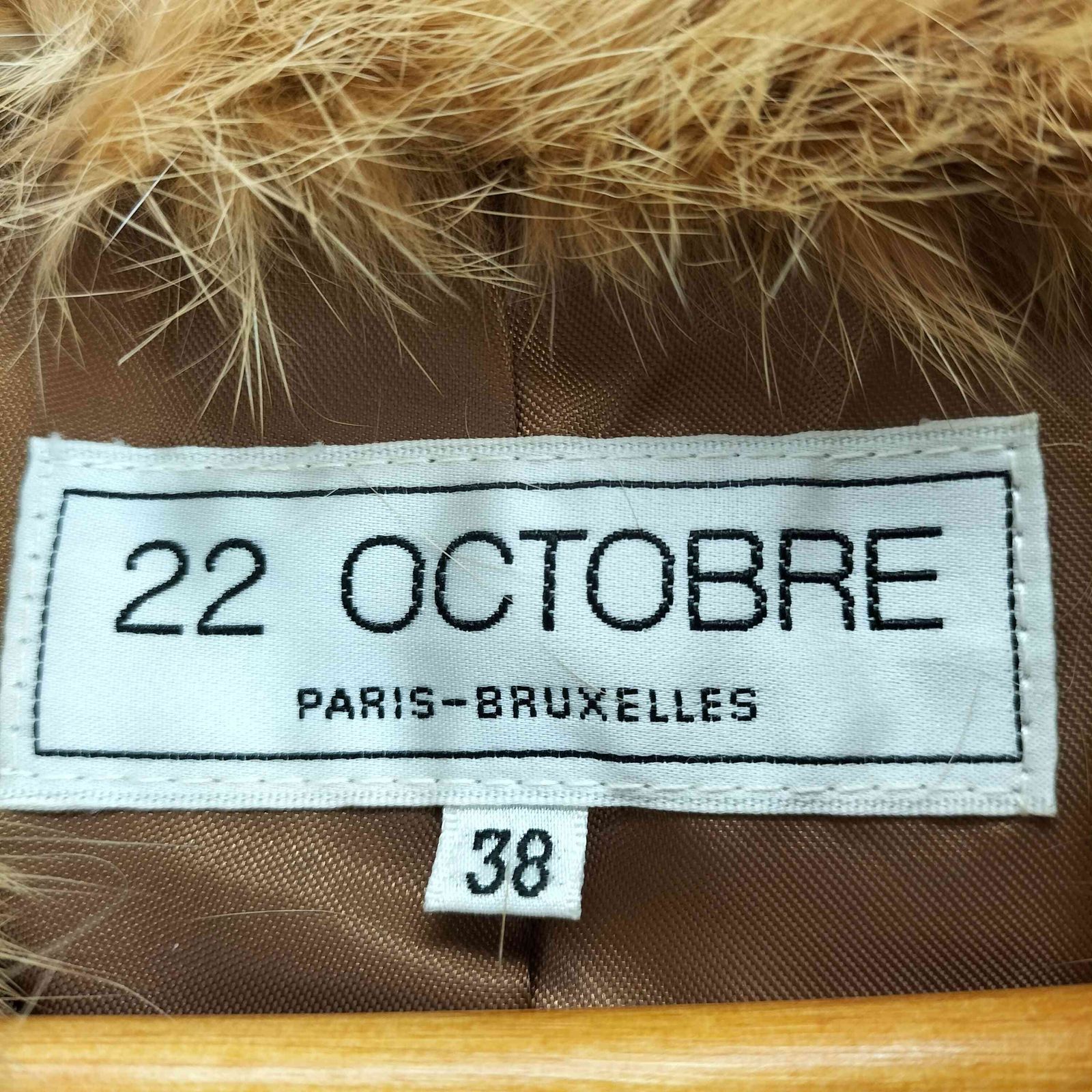  ヴァンドゥオクトーブル 22 OCTOBRE ラビットファージャケット レディース 38 その他 ジャケット アウター