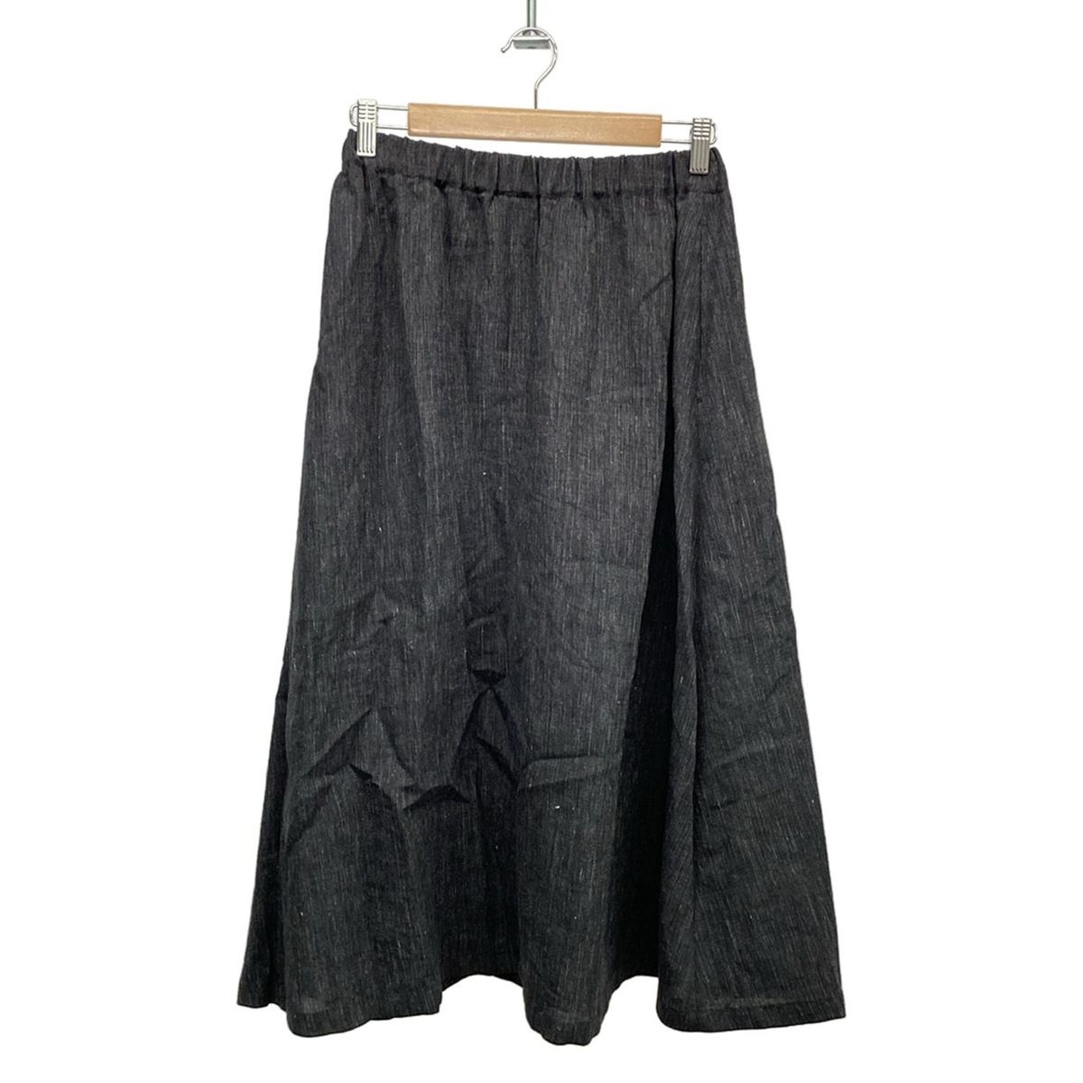 JURGEN LEHL(ヨーガンレール) ロングスカート レディース - 黒×白