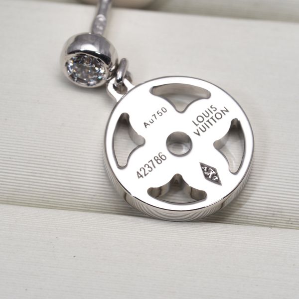 ルイヴィトン ピアス ダイヤ ダイヤモンド モノグラムイディール 片耳