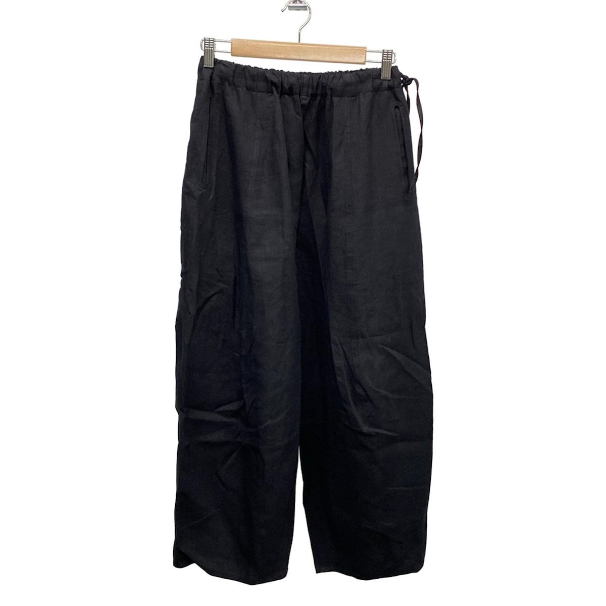 JURGEN LEHL ヨーガンレール パンツ サイズM レディース - 黒 フルレングス ウエストゴム ドローストリング