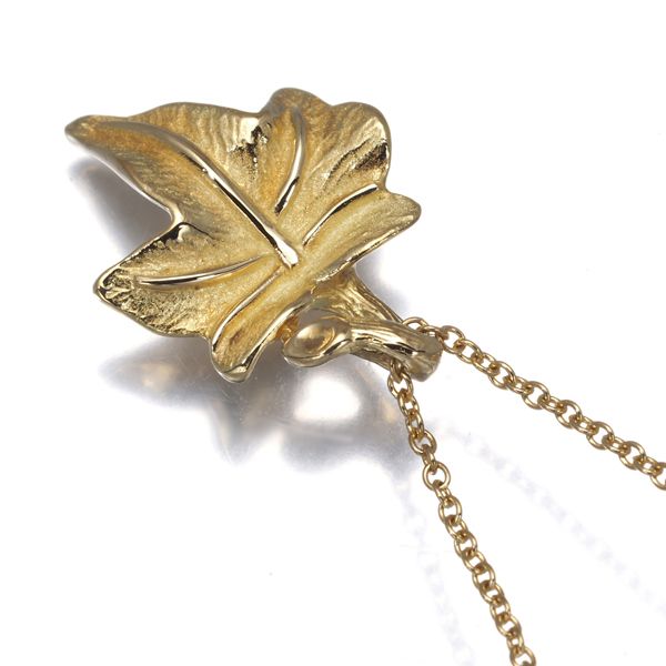 ティファニー ネックレス メープルリーフ K18YG #182289 - メルカリ