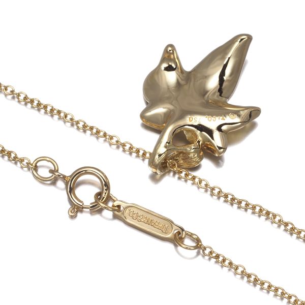 ティファニー ネックレス メープルリーフ K18YG #182289 - メルカリ