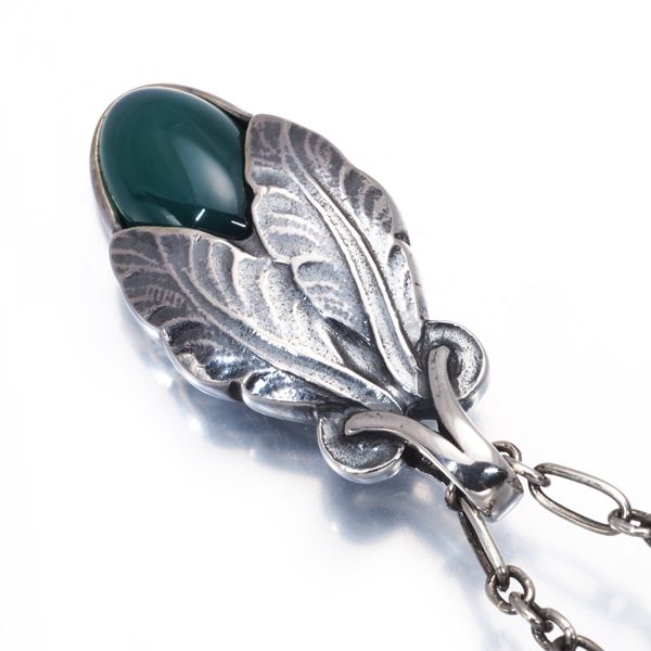 ジョージジェンセン SV925 ネックレス 2008   ジョージジェンセン ネックレス カルセドニー ヘリテージ 2008