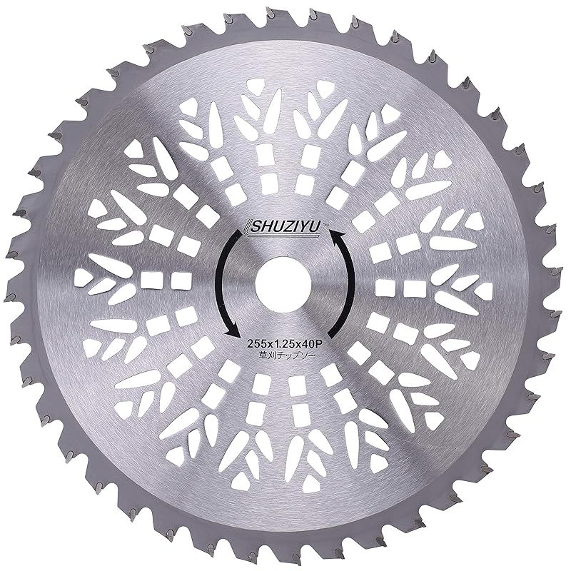 SHUZIYU 草刈機用チップソー255 x 40 P 組 0