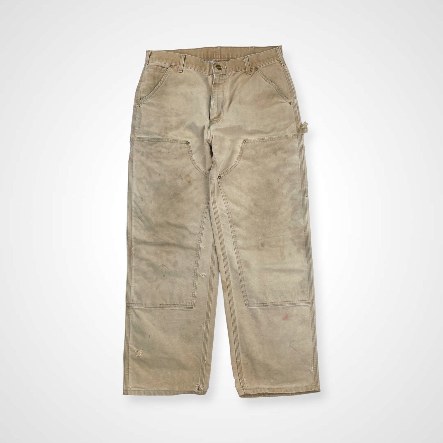 Carhartt ダブルニー ベージュ ワークパンツ Carhartt ダブルニーワークパンツベージュw32