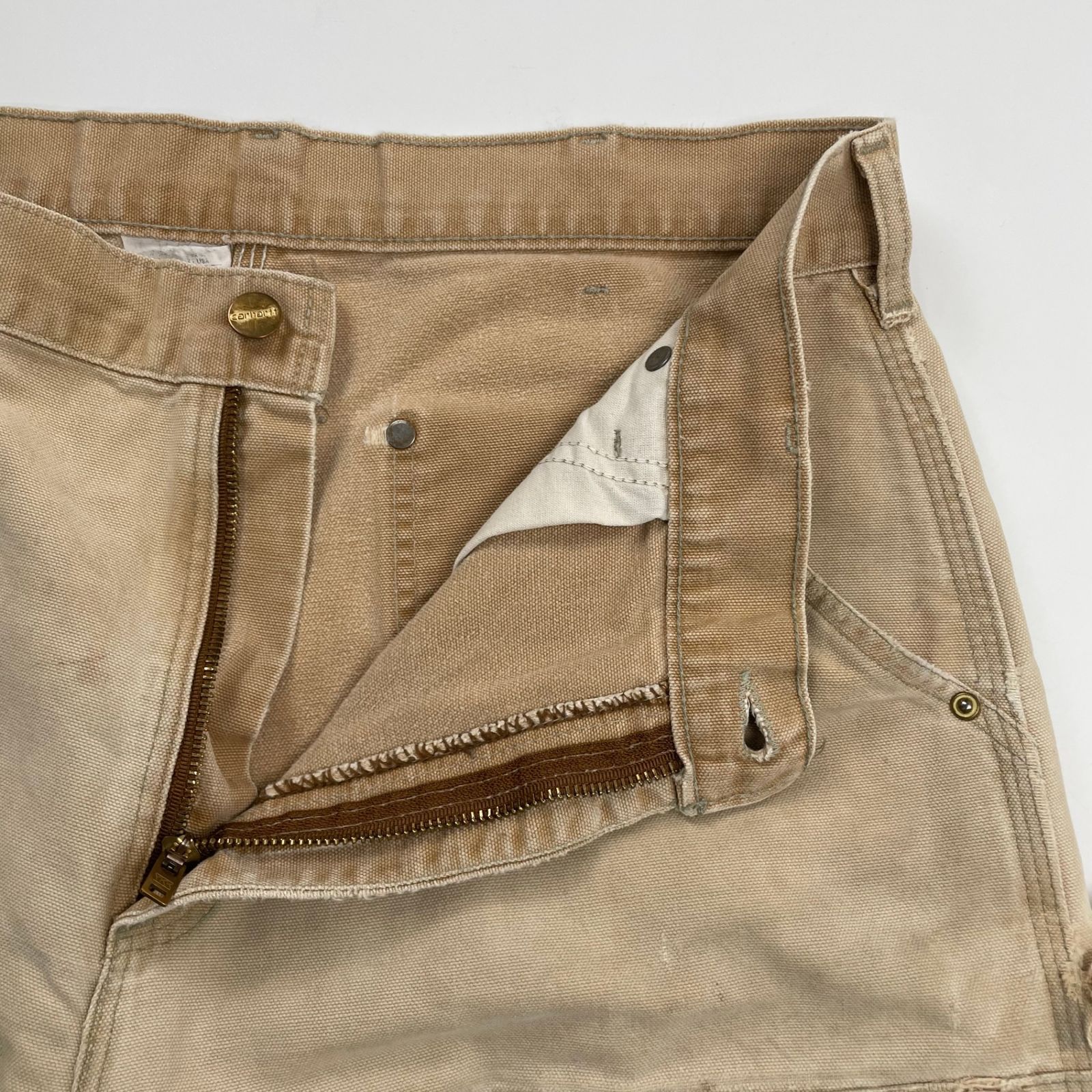 carharrt ベージュ ダブルニー carhartt カーハート ダブルニーパンツ ベージュ (32×32)A/6076P-SO