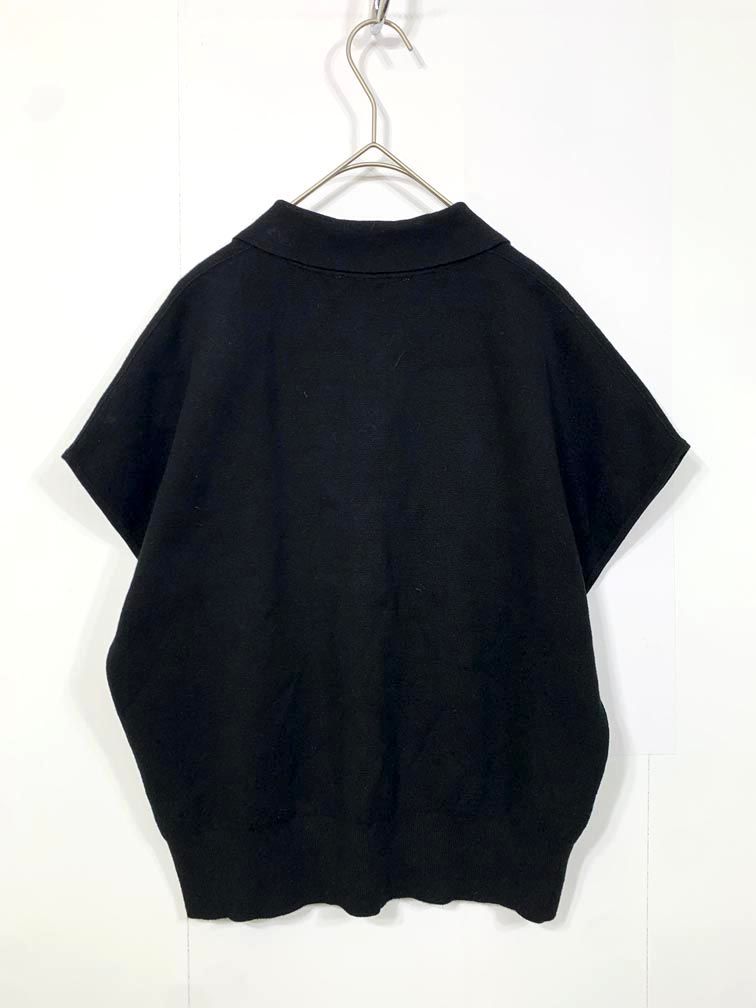 OHOTORO オオトロ pot french sleeve knit ニット セーター 黒