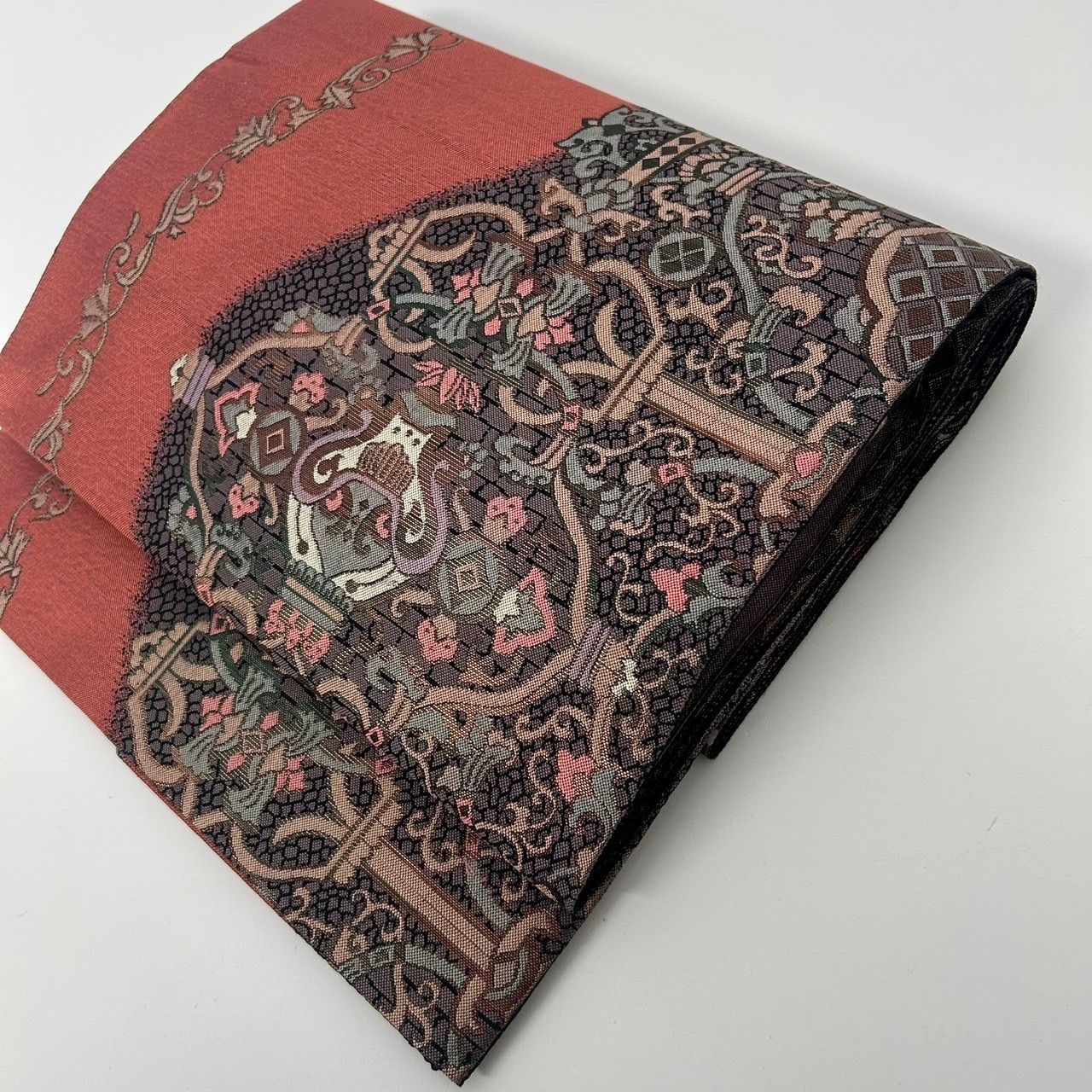 名古屋帯 博多帯 上品な織り出し 八寸 正絹 着物 MA-2457 - メルカリ