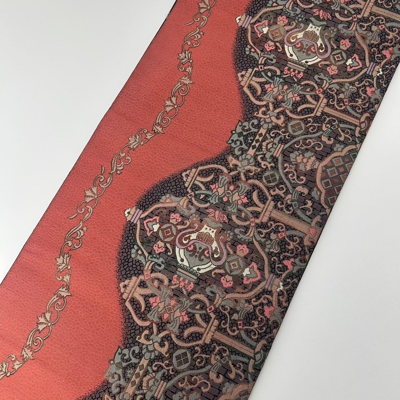 名古屋帯 博多帯 上品な織り出し 八寸 正絹 着物 MA-2457 - メルカリ