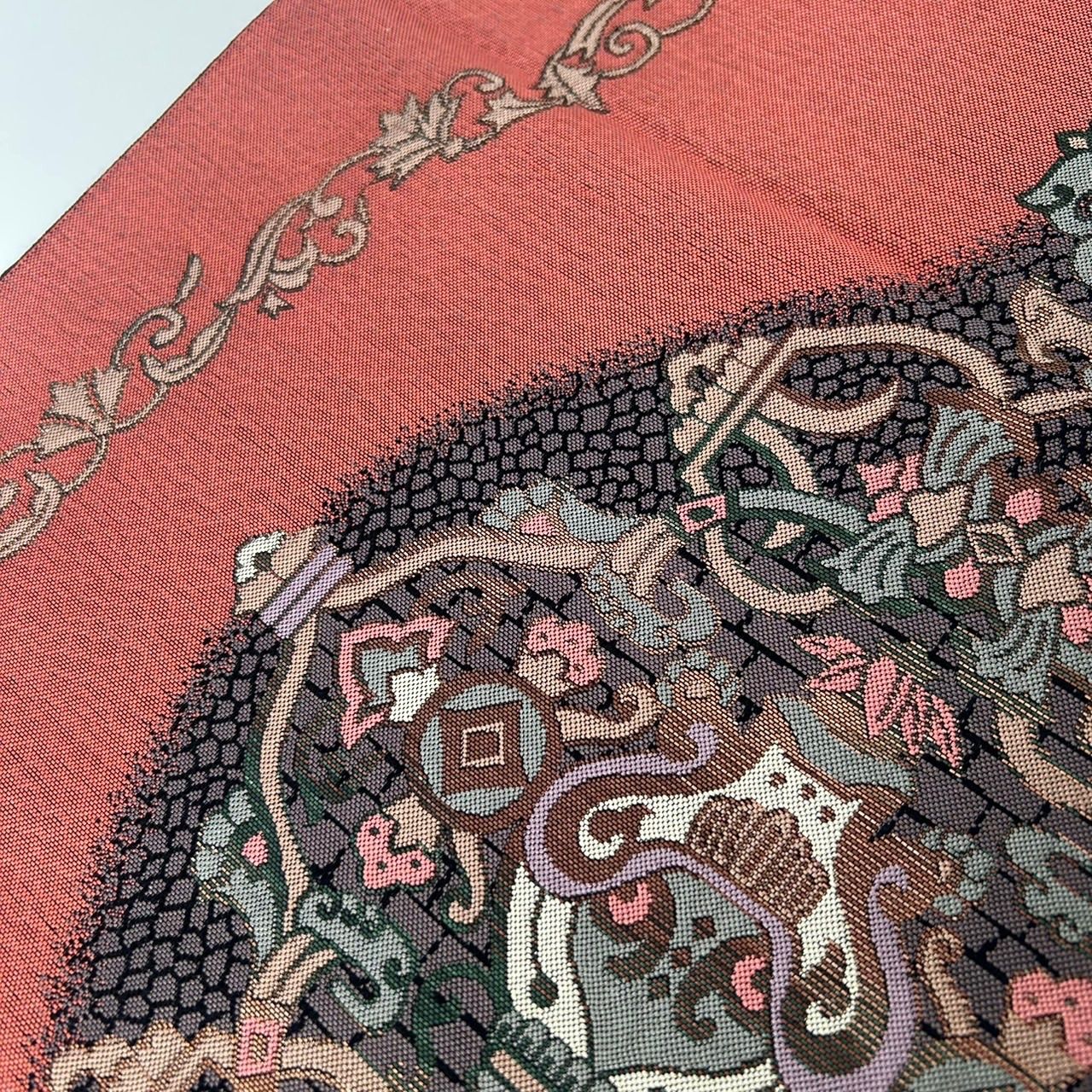 名古屋帯 博多帯 上品な織り出し 八寸 正絹 着物 MA-2457 - メルカリ