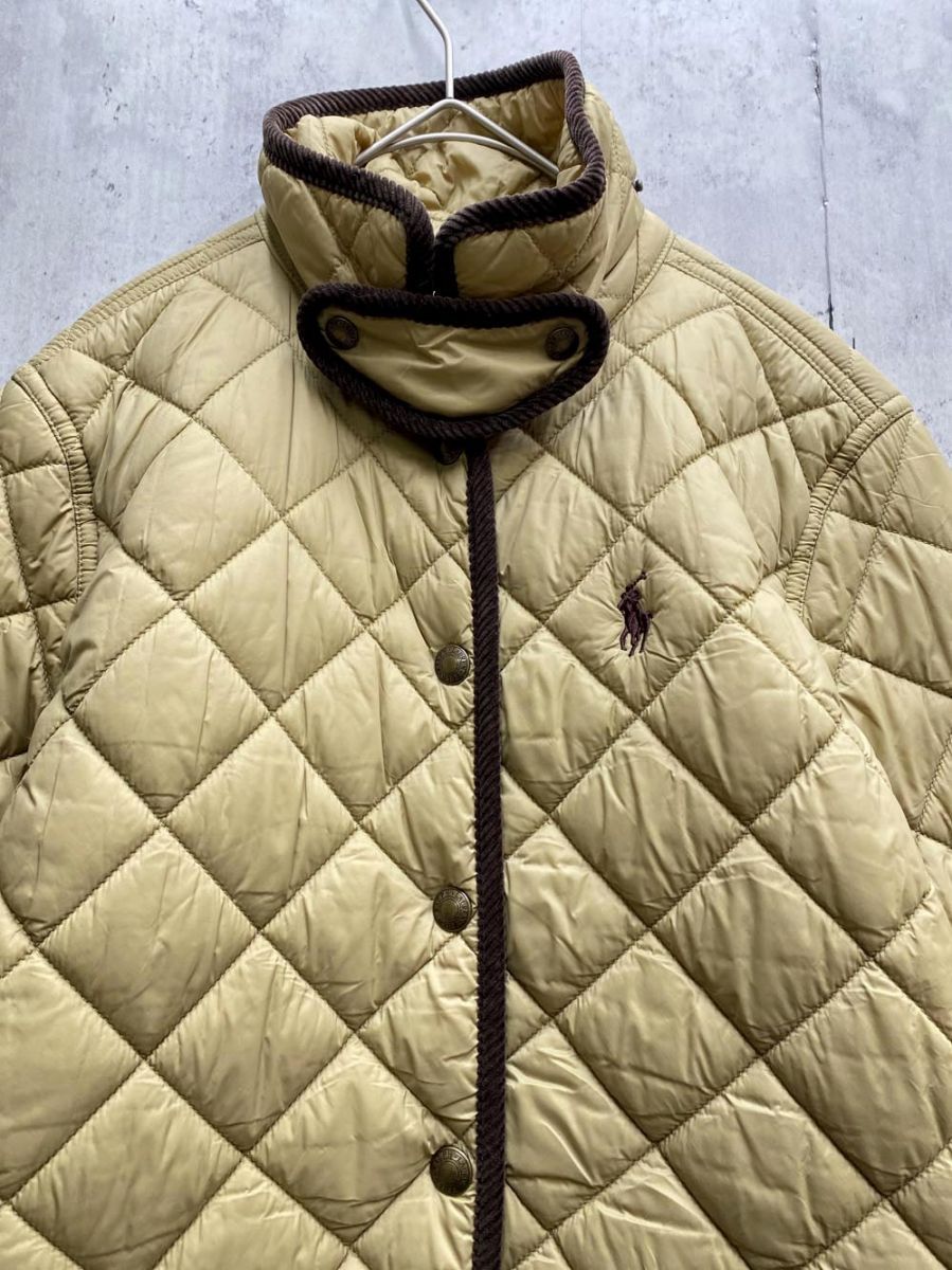 POLO RALPH LAUREN ポロ ラルフローレン 中綿キルティング ジャケット sizeXS TP ベージュ系 レディース