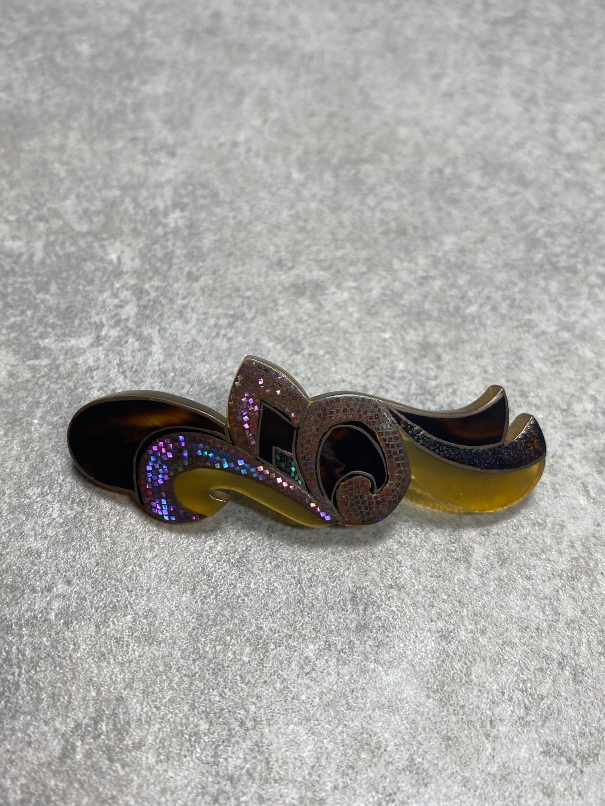 本鼈甲蒔絵螺鈿付き髪留め 髪留め バレッタ 本鼈甲 螺鈿蒔絵 ヴィンテージ - メルカリ