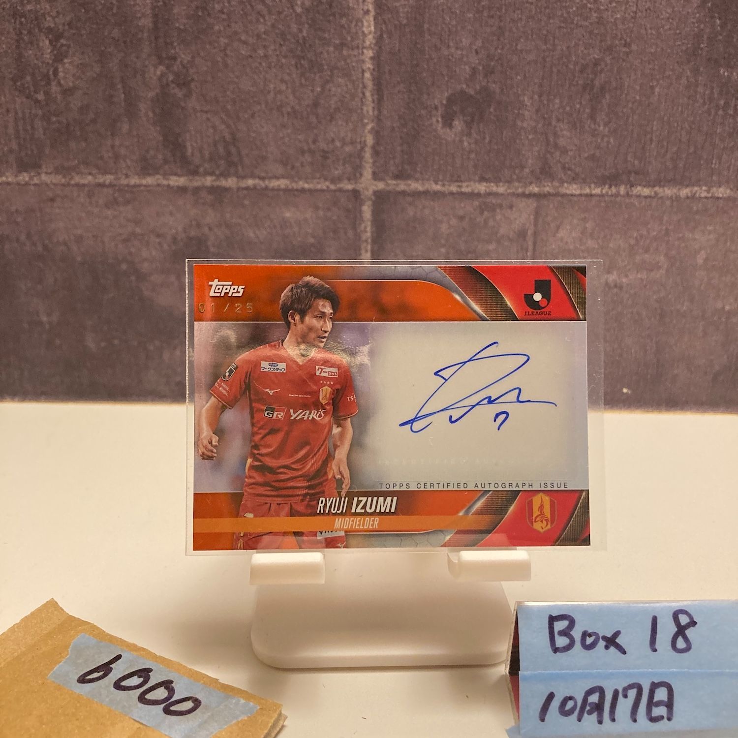 2024 Topps 泉龍司 Ryuji Izumi 01/25 直筆サインカード 名古屋