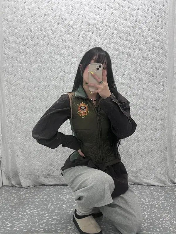 ポロラルフローレン Y 2 Kクレストキルティング軽量ダウンベスト 85 C 07528