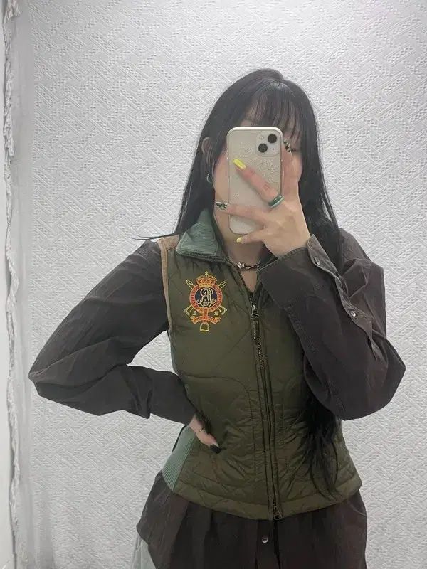 ポロラルフローレン Y 2 Kクレストキルティング軽量ダウンベスト 85 C 07528