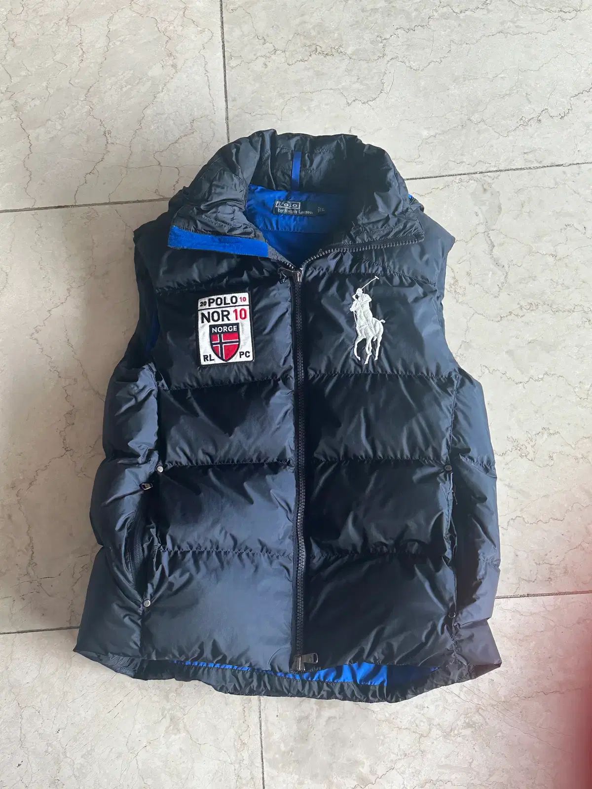 ポロラルフローレン ビックポニー ノルウェー ダウンベスト L