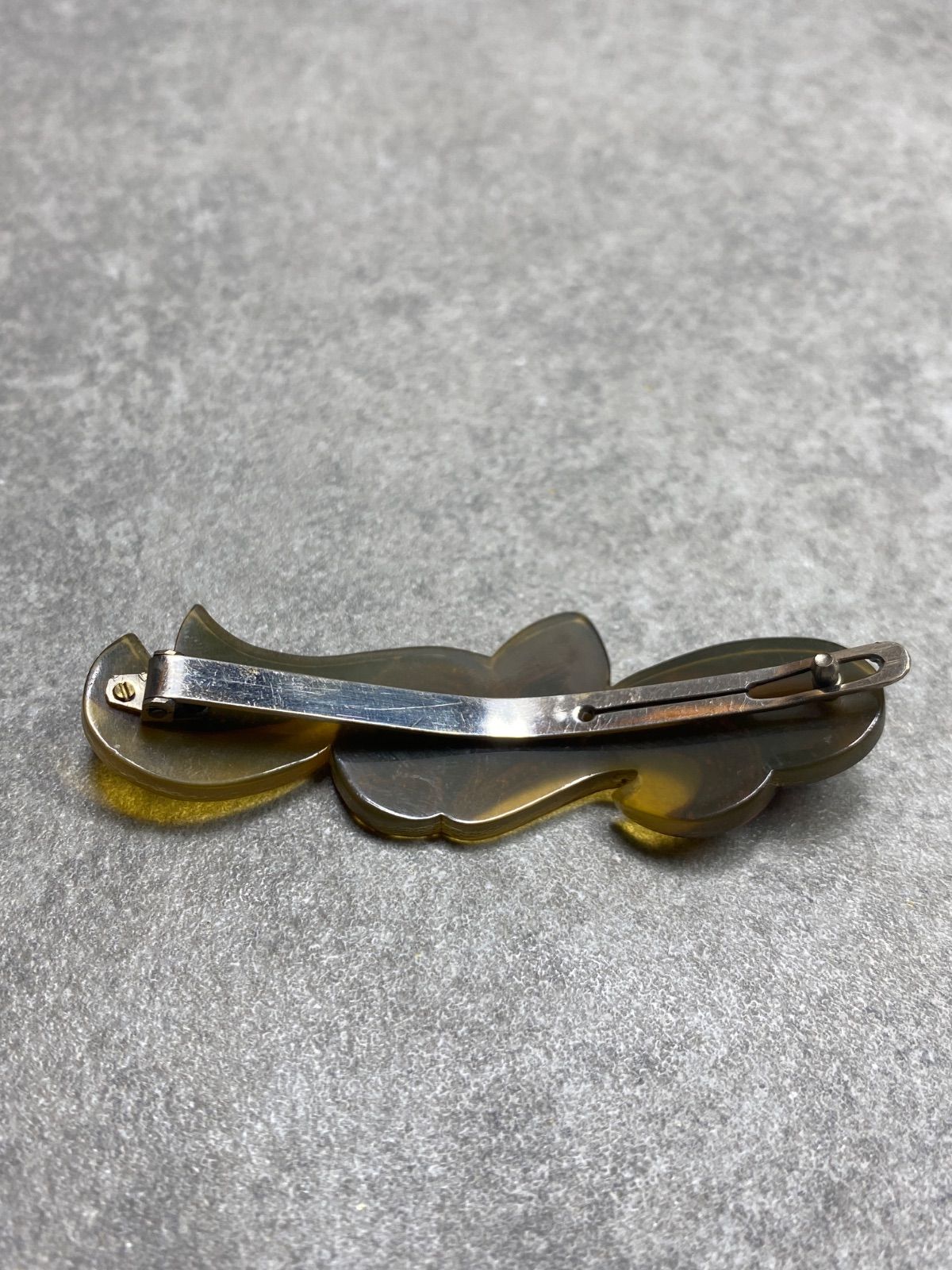 髪留め バレッタ 本鼈甲 螺鈿蒔絵 ヴィンテージ - メルカリ