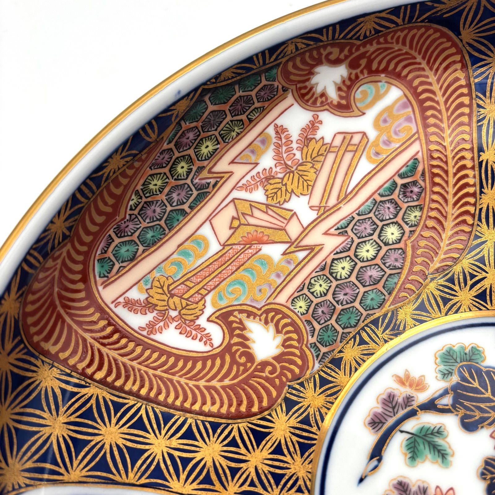 賞美堂　献上古伊万里　大鉢　日肥其泉　昭和年製　美術有田焼 其泉窯】日肥其泉 昭和年製 鉢 / 賞美堂 有田焼 琳派古伊万里様式 ［鉢