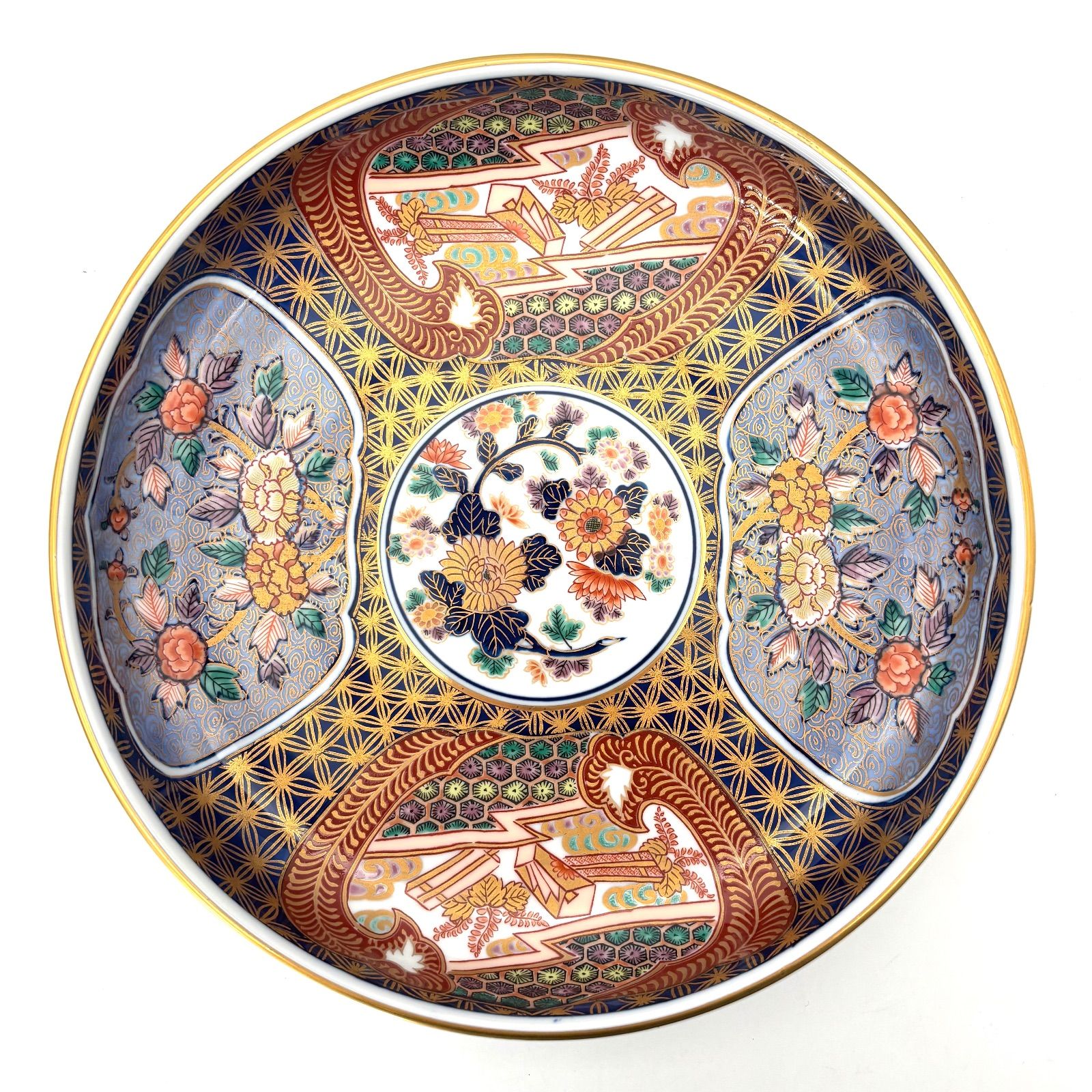 其泉窯　日肥其泉　昭和年製　平鉢　大 其泉窯 日肥其泉 昭和年製 平鉢 大