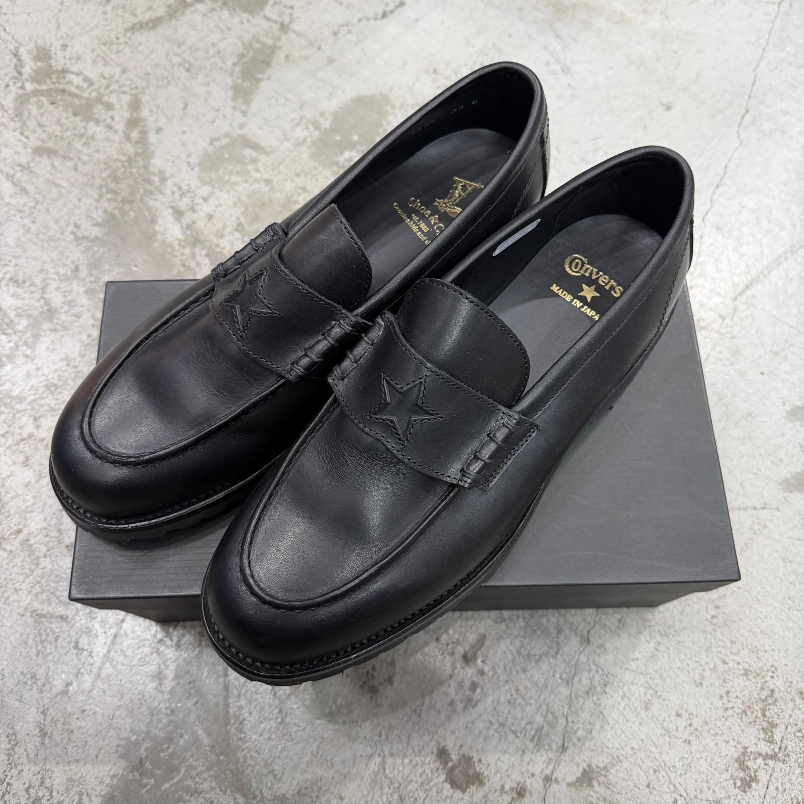 × REGAL ONE STAR LOAFER レザー ワンスター ローファー コンバース リーガル 733 S ブラック 28 1684 M