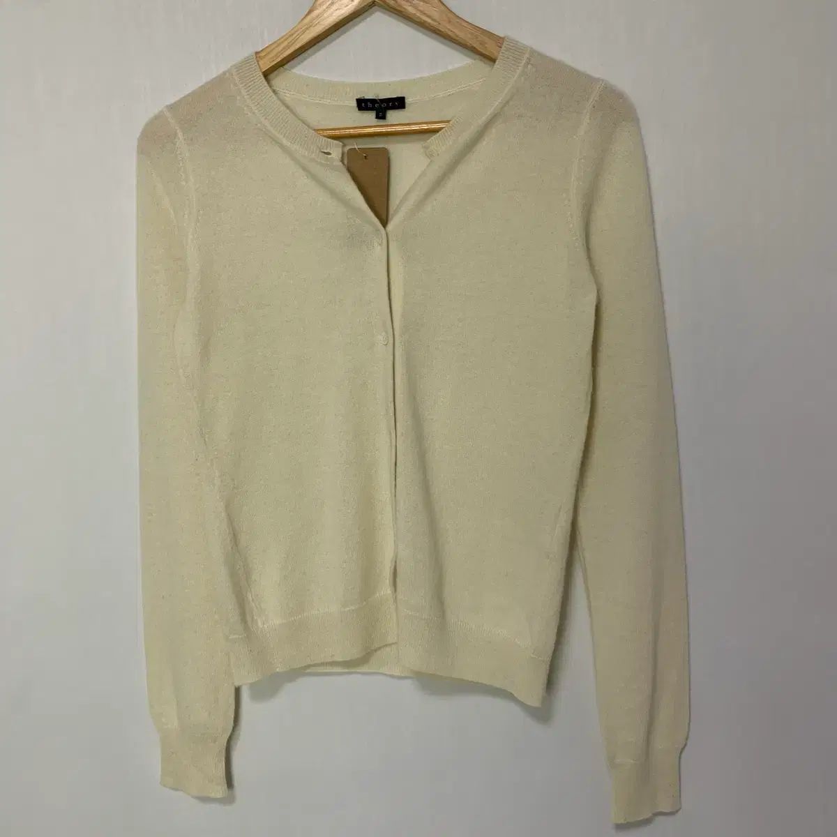 Theory 띠어리 アイボリー ヴィンテージ ニット カーディガン カシミア S