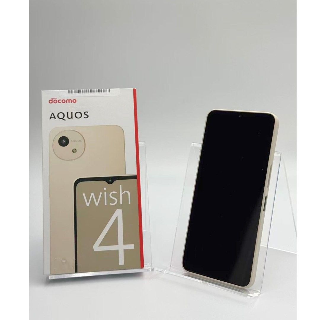 中古A】AQUOS wish4 SH-52E ホワイト バッテリー【80％以上】 SIM