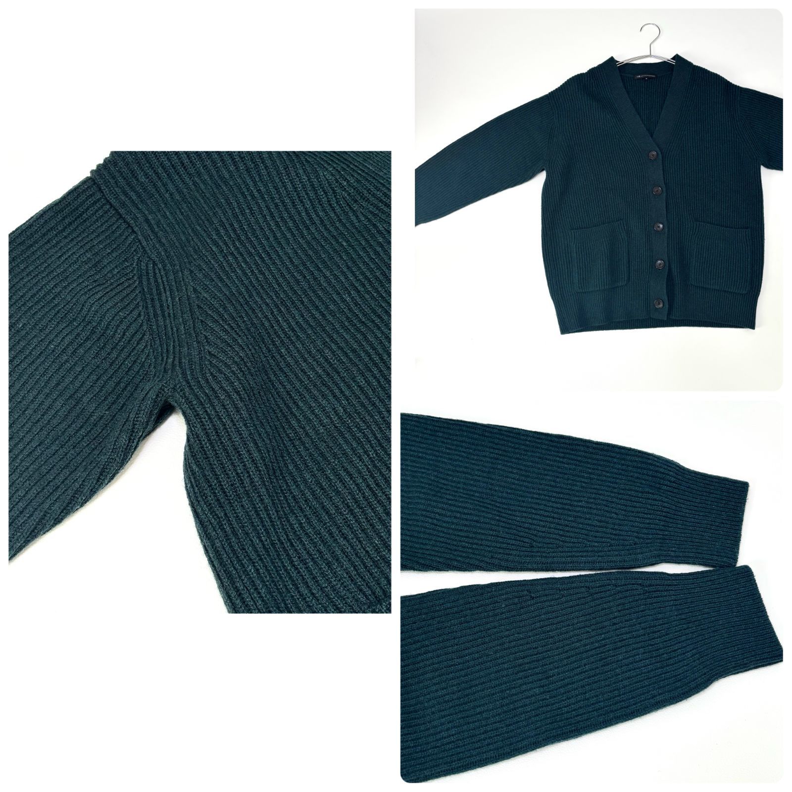 ダークグリーン エクストラファインメリノウール