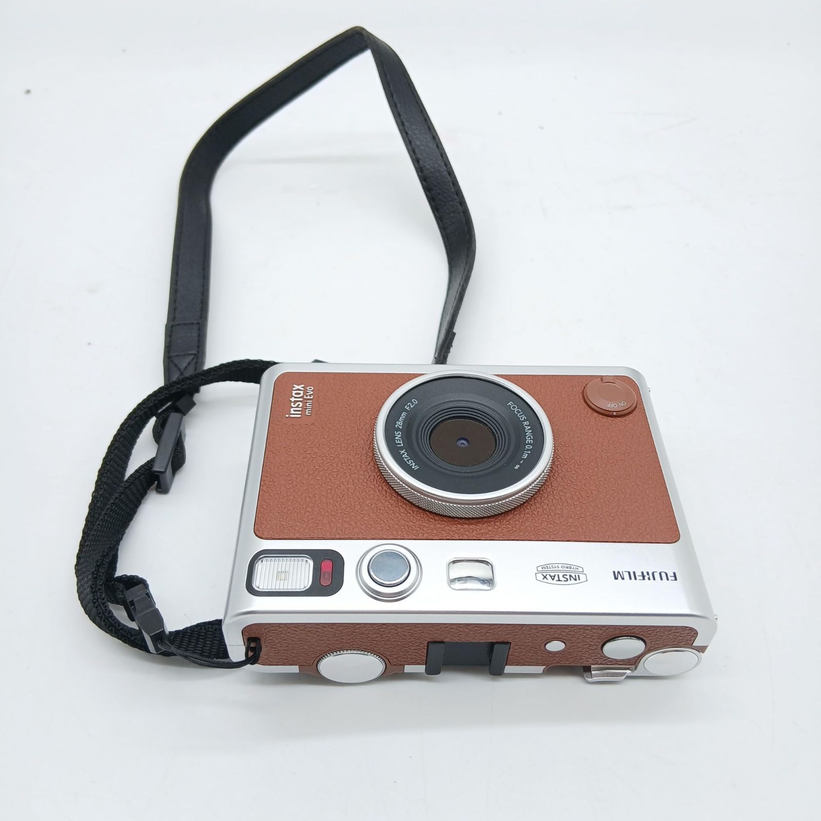 No 4519 富士フイルム FUJIFILM チェキ Evo ハイブリッドインスタントカメラ インスタントカメラ スマホプリンター デジタルカメラ instax mini ブラウン INS BROWN C