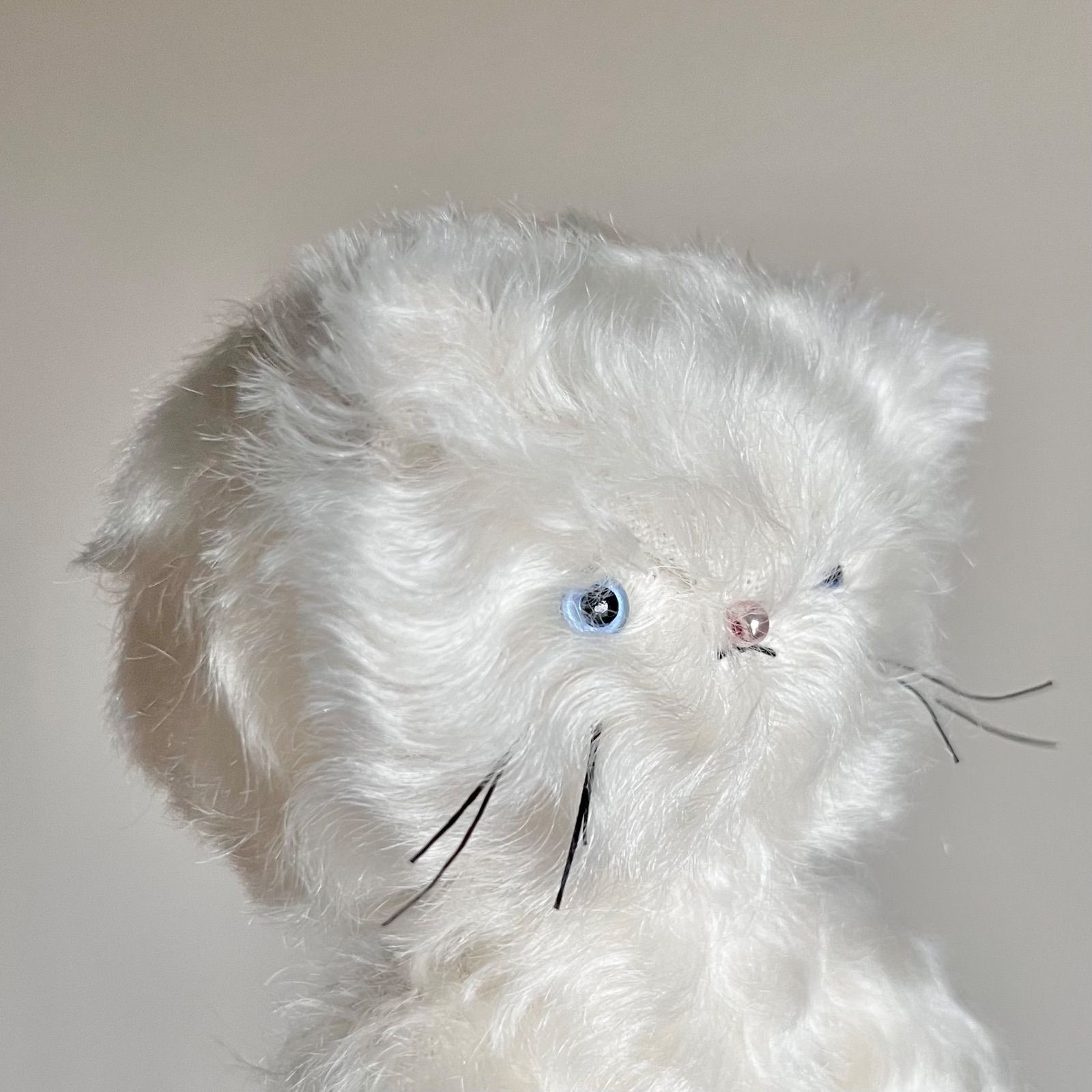 作家様　カーバンクル　アーティストベア　アートドール　ぬいぐるみ Cora 「 きみの こねこちゃん 」 holiday cat / blue eye ハンドメイド