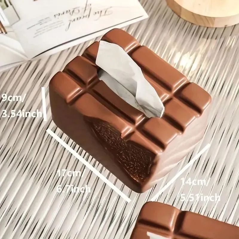 セラミックチョコレートバー ティッシュボックスホルダー ティッシュ