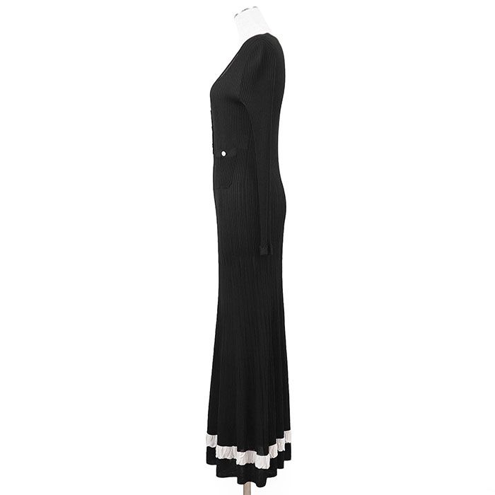 極美品】CHANEL シャネル ワンピース マキシドレス シルク100 極美品】CHANEL シャネル ワンピース マキシドレス シルク100