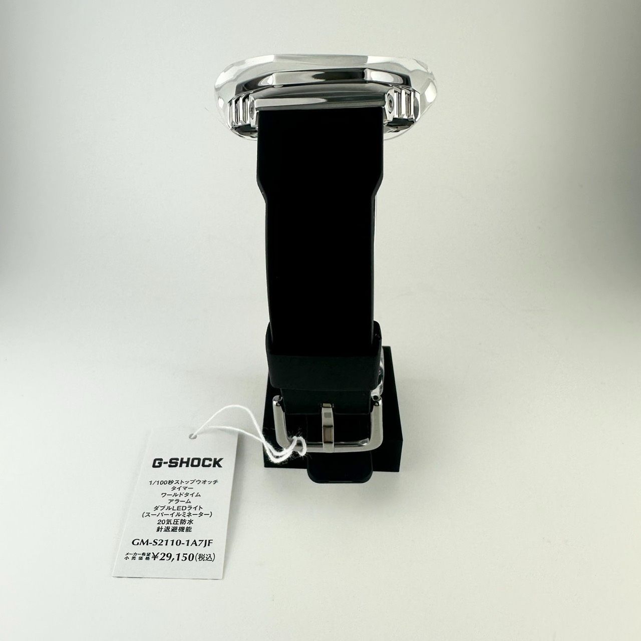  CACIO カシオ 腕時計 G-SHOCK ジーショック メタルカバード 環境配慮素材採用 GM-S 2110-1 A 7 JF レディース シルバー×ホワイト 腕時計(クォーツ) 腕時計(アナログ)