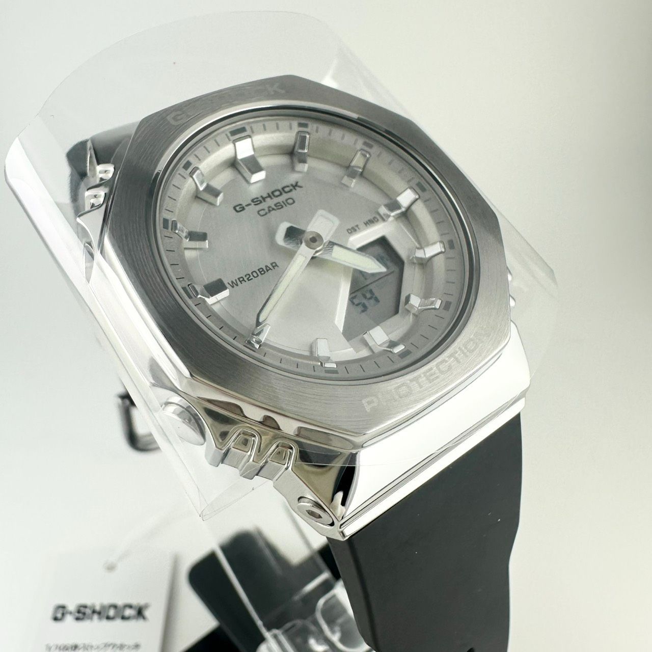 CACIO カシオ 腕時計 G-SHOCK ジーショック メタルカバード 環境配慮素材採用 GM-S 2110-1 A 7 JF レディース シルバー×ホワイト