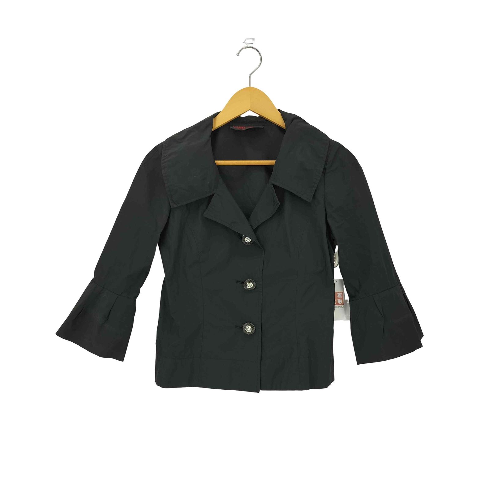 ユキトリイ YUKI TORII デカボタン フレアスリーブ ジャケット