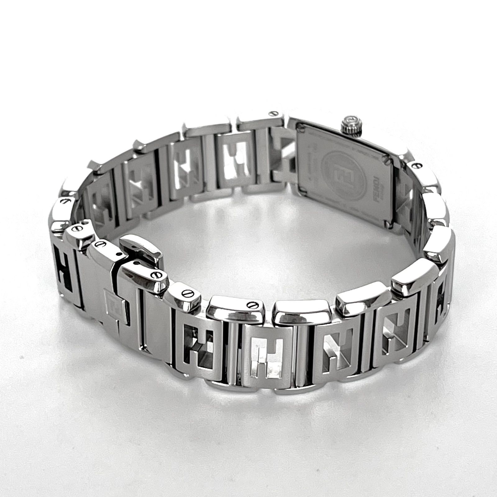  フェンディ 1200 L レディース 腕時計 磨き済み FENDI 電池 ミラー文字盤 腕時計(クォーツ) 腕時計(アナログ)