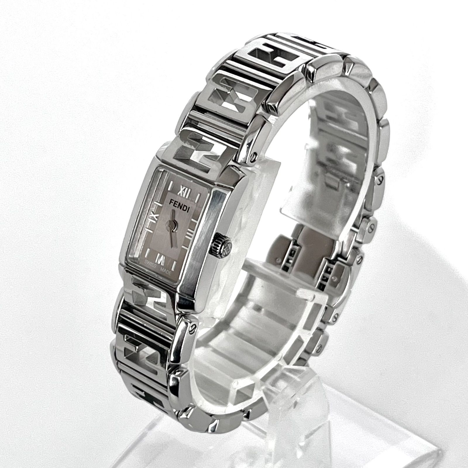 フェンディ 1200L レディース 腕時計 磨き済み 美品】FENDI 電池新品