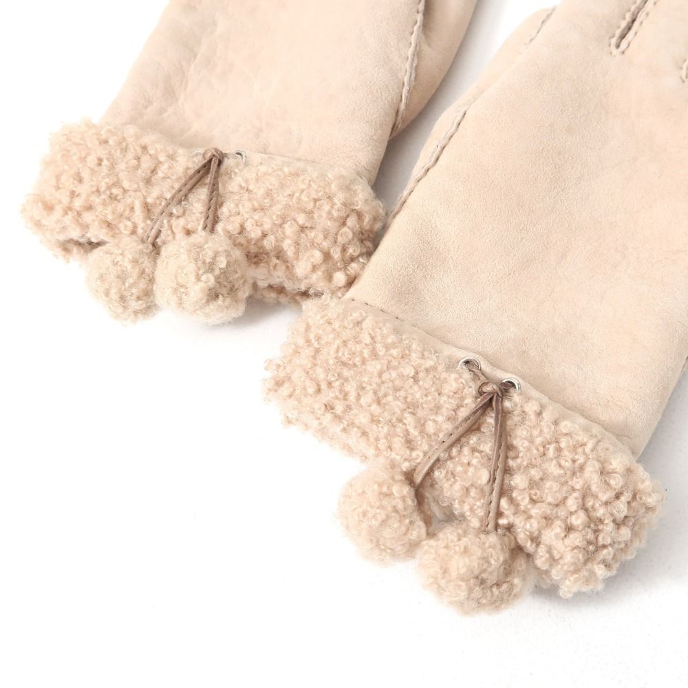  HERMES エルメス 手袋 サイズ6.5 ラムレザー グローブ ブランド古着 RA 6854 手袋 アームカバー 小物